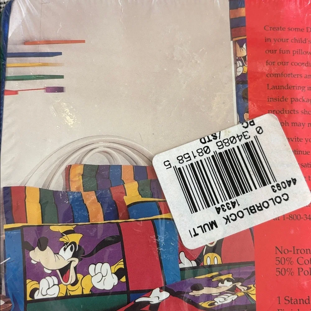 Vintage Mickey's Stuff for Kids Classic Mickey Mouse Pillowcase - Picture 2 of 3